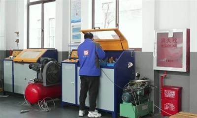 Hydrostatisk sprængtest af fittings